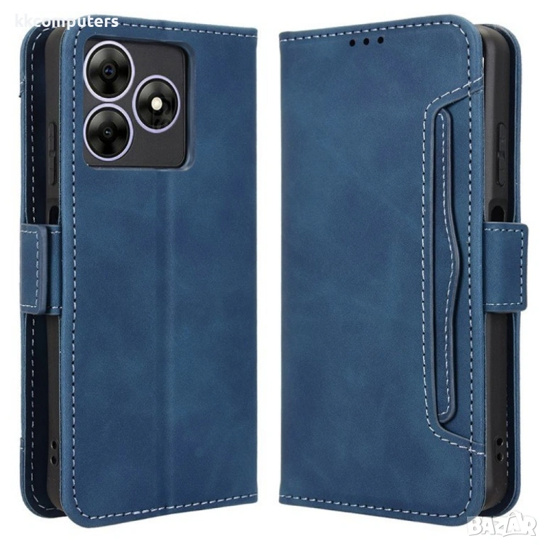 Blackview Wave 8 / Wave 8C / Oscal Flat 2 Magnetic Wallet2 Кожен Калъф и Протектор, снимка 1