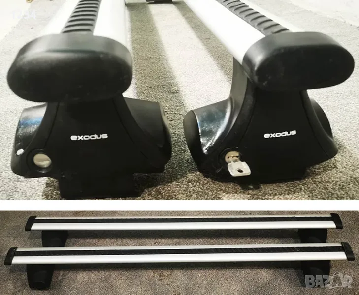 Алуминиев багажник (напречни греди) с THULE сет за за Фолкваген Голф 7 (след 2013г), снимка 1