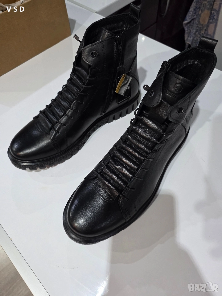 Мъжки боти от естествена кожа!, снимка 1