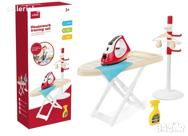 Комплект за гладене, дъска с ютия , снимка 1