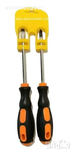 Комплект отвертки 2бр. права и кръстата, снимка 1