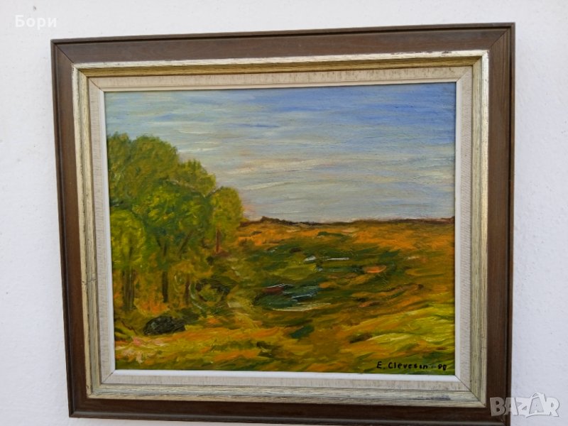 Стара картина платно/подписана/маслени бои /1, снимка 1