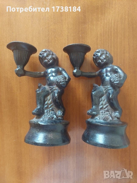 Свещници месингови , снимка 1