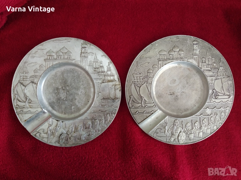  Два вида пепелник "Приказки на Пушкин". 60-70-те години. СССР. цена за двама., снимка 1