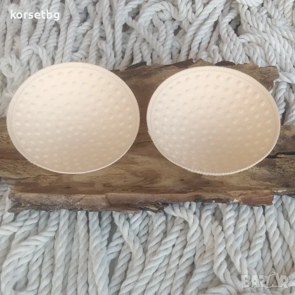 Тънки Кръгли Оформящи Подложки за Гърди с Масажни Бобчета 6008, снимка 1