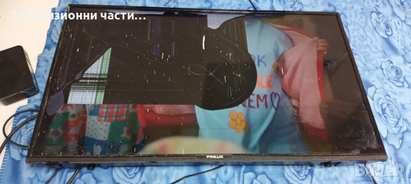 Finlux 43-FUA-7062 със счупен екран VES430QNDH-N2-N42 17IPS72/17MB170/PT430GT01-1-C-3/17DLB43VER14-A, снимка 1