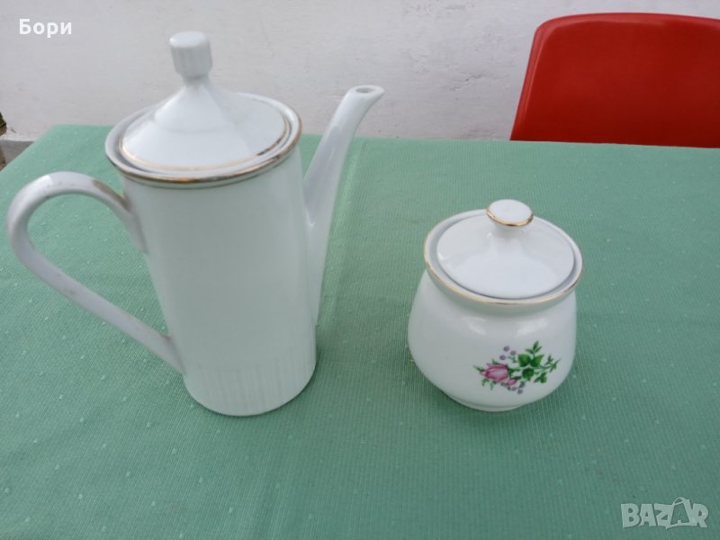 Порцелан кана и захарница, снимка 1