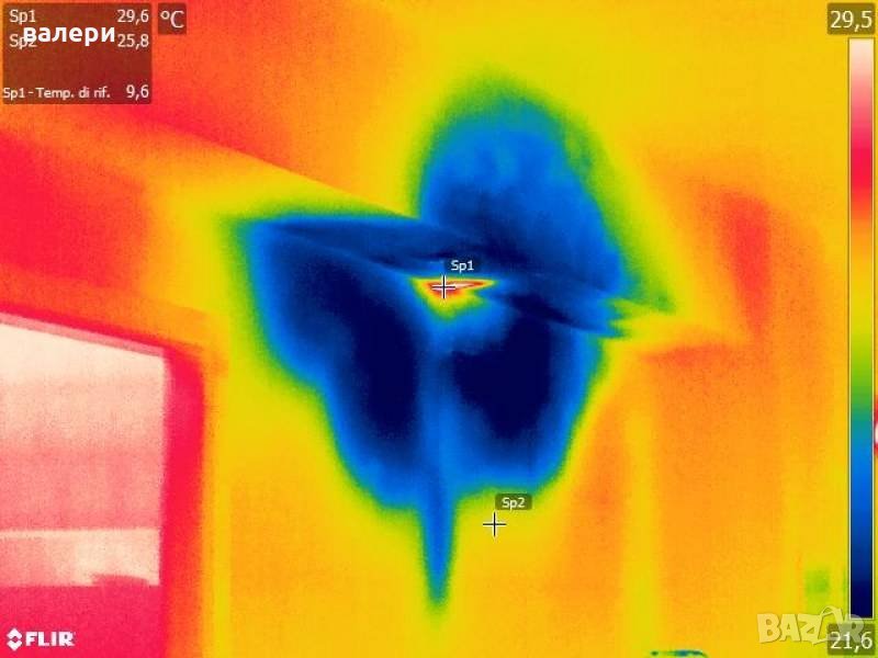 Откриване на скрити течове с термокамера, снимка 1