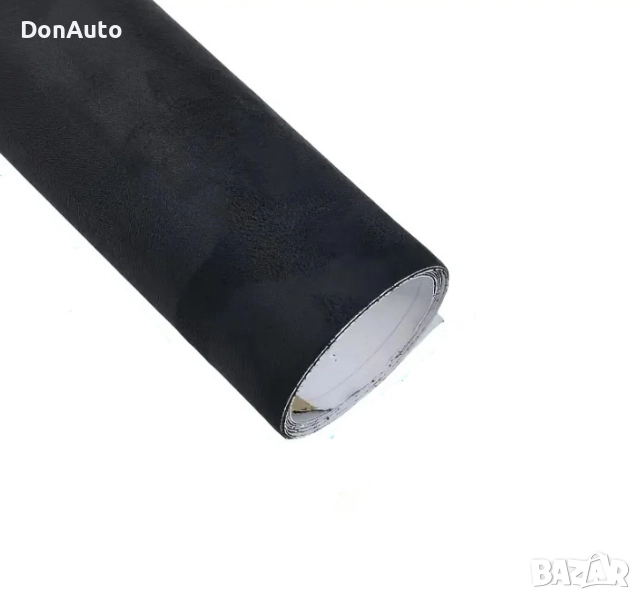 Винил черен "Алкантара", снимка 1