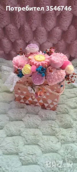 Букет от ароматни соеви свещи , снимка 1