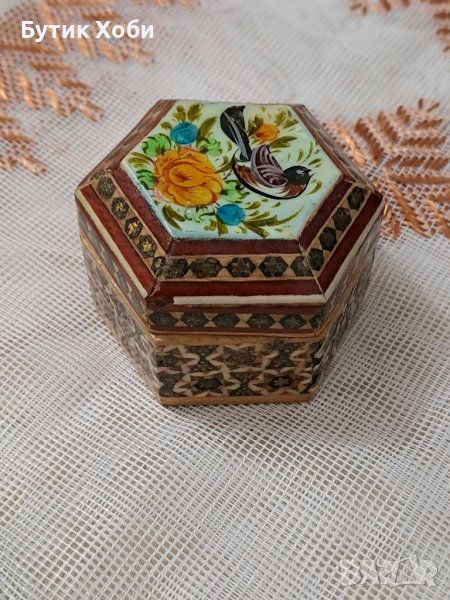 Малка дървена кутийка, Сирия, снимка 1