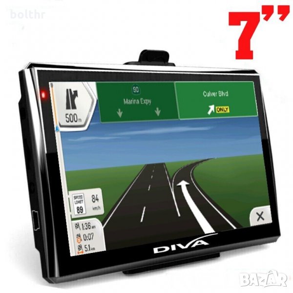 GPS НАВИГАЦИЯ DIVA 715S EU, 7 ИНЧА, 4GB, снимка 1