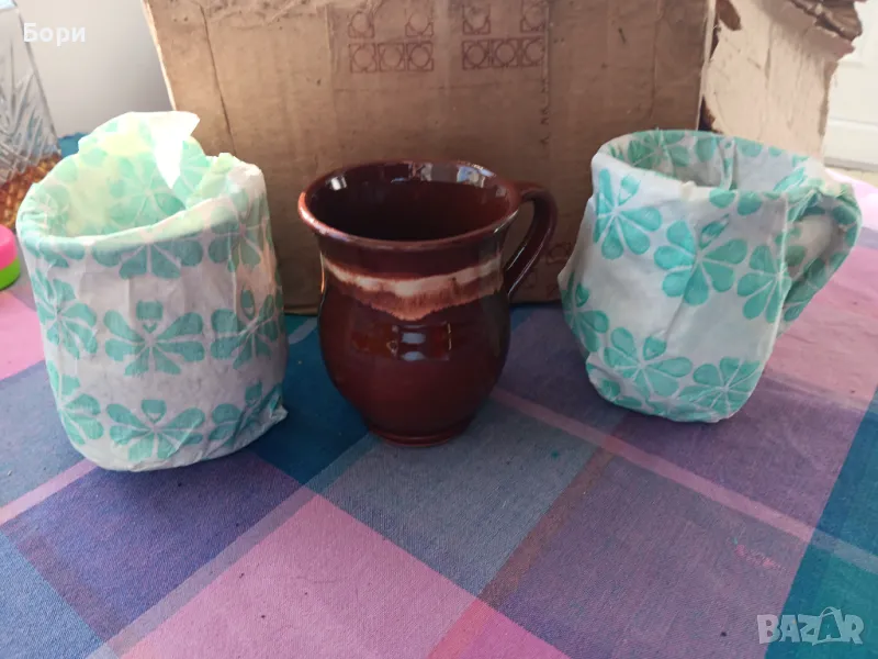 Сервиз 70г българска керамика гланцирана, снимка 1