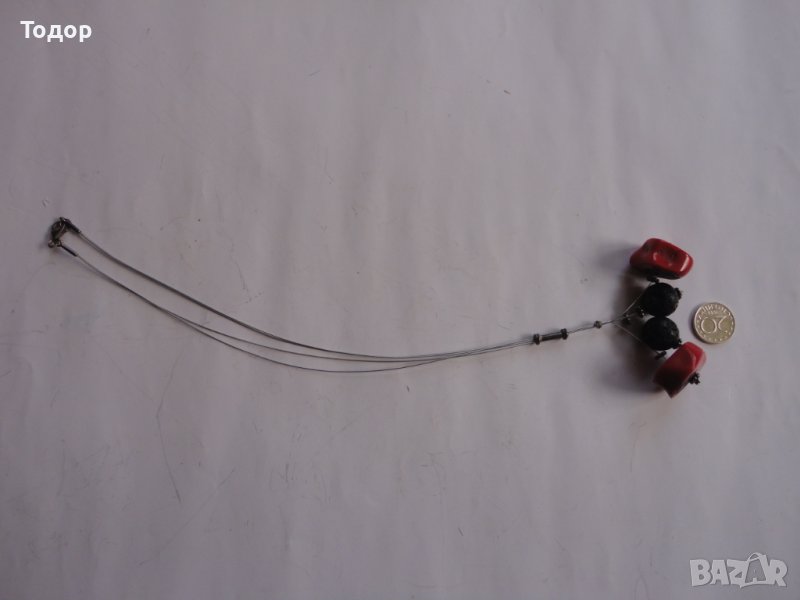 Уникално сребърно колие с корали 925, снимка 1