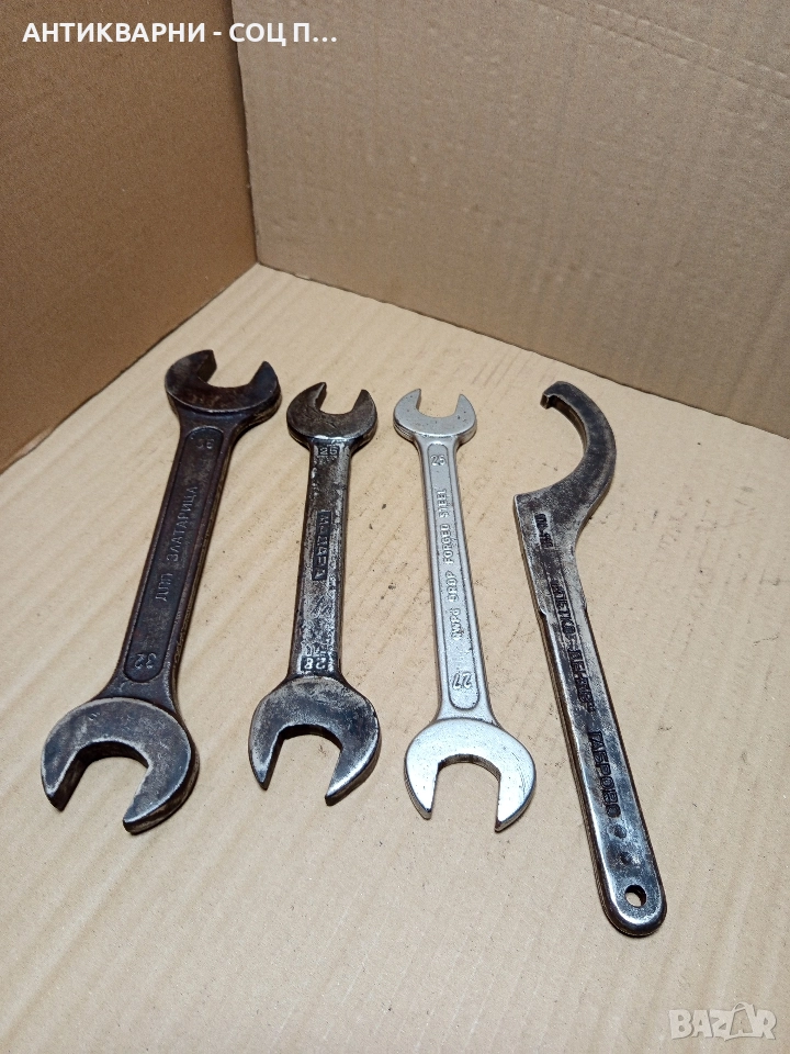 Комплект Соц Стари Големи Гаечни Ключове. , снимка 1