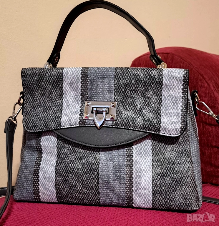 Дамска чанта сива гама, снимка 1
