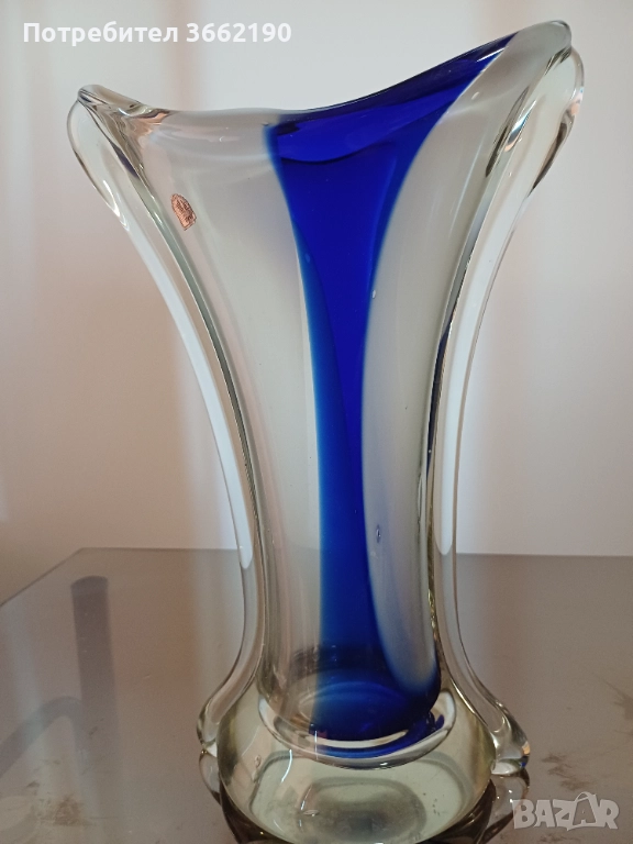 Висока ваза Мурано, снимка 1