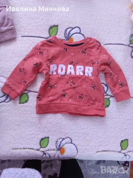 Ватирана бебешка блуза 74 размер, снимка 1