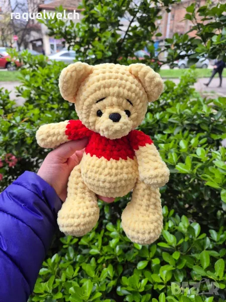 Ръчно изплетен Мечо Пух "Амигуруми", снимка 1