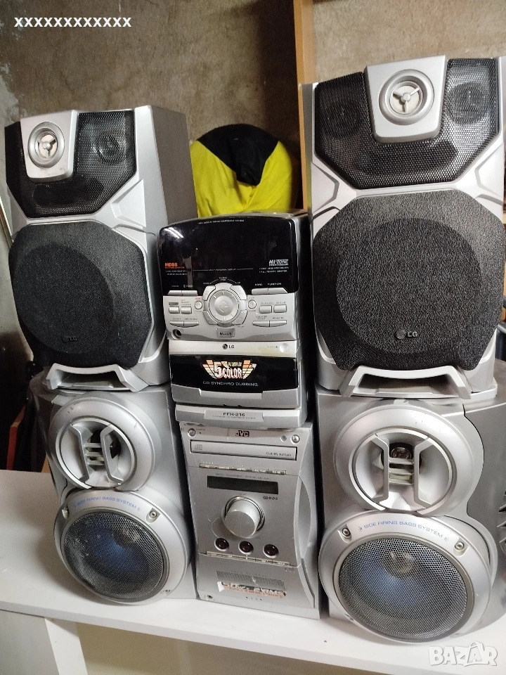 Ау диосистема lg с две колони има и aux,тунер, снимка 1