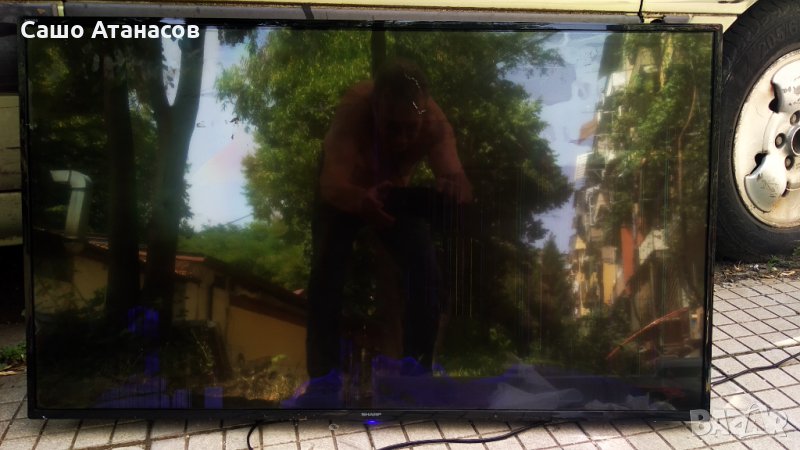 SHARP LC-43CFF6002E със счупена матрица ,T.MS6308.PB711 ,6870C-0532A ,LC430DUY-SHA1 ,IR-32US, снимка 1