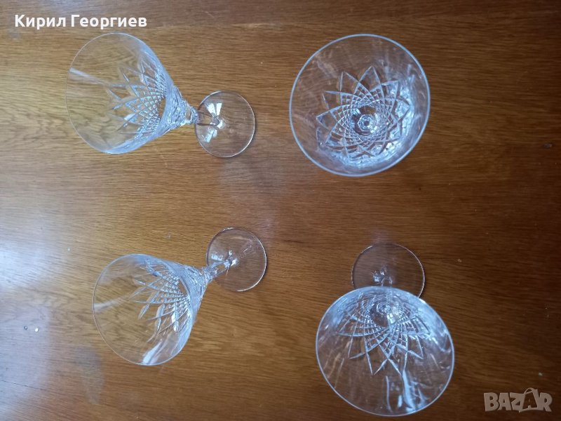 4 Кристални чаши за ракия , снимка 1