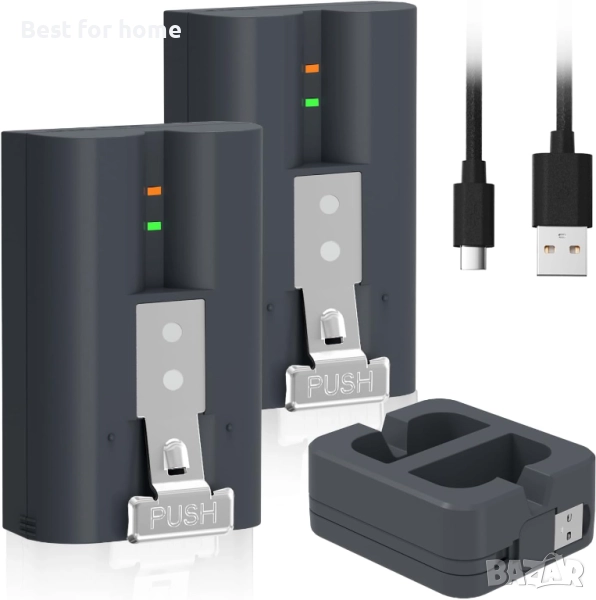 Комплект от 2 резервни батерии за видеозвънец тип Ring, снимка 1