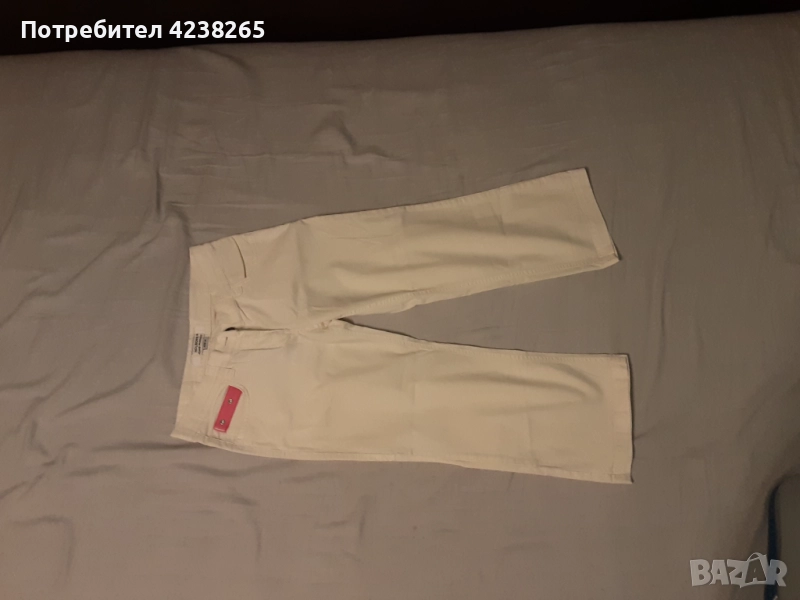дамски дънков панталон "Holborn" бял,3/4 №38, снимка 1