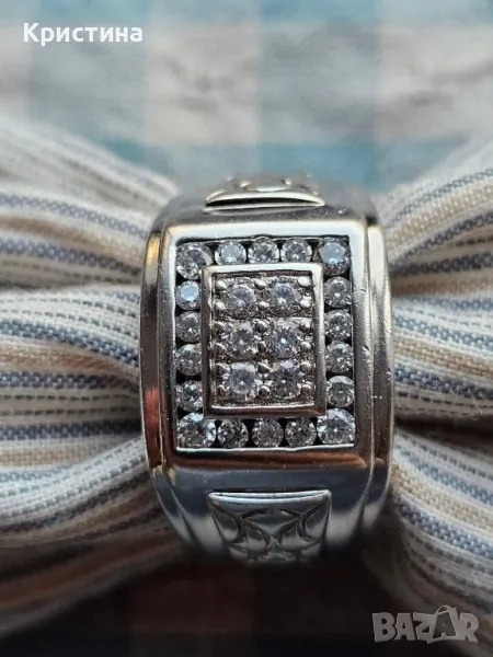Масивен сребърен пръстен , снимка 1