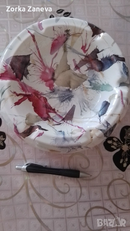 Пепелник-диаметър 25 см,немска керамика., снимка 1