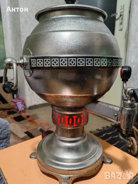 Руски светещ  самовар.1НОВ., снимка 1