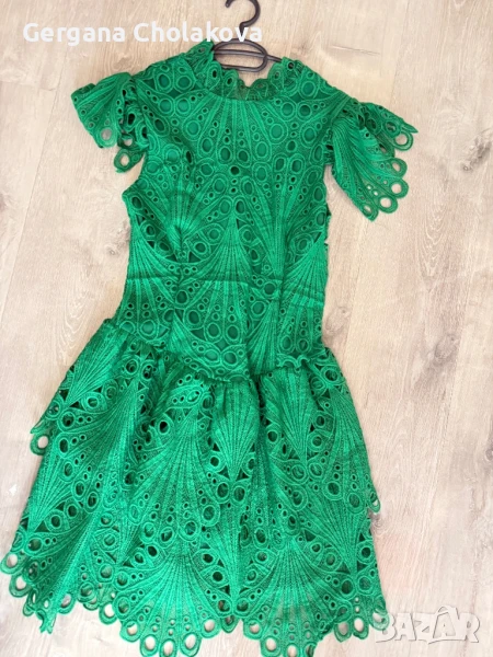 Дамска зелена рокля, снимка 1