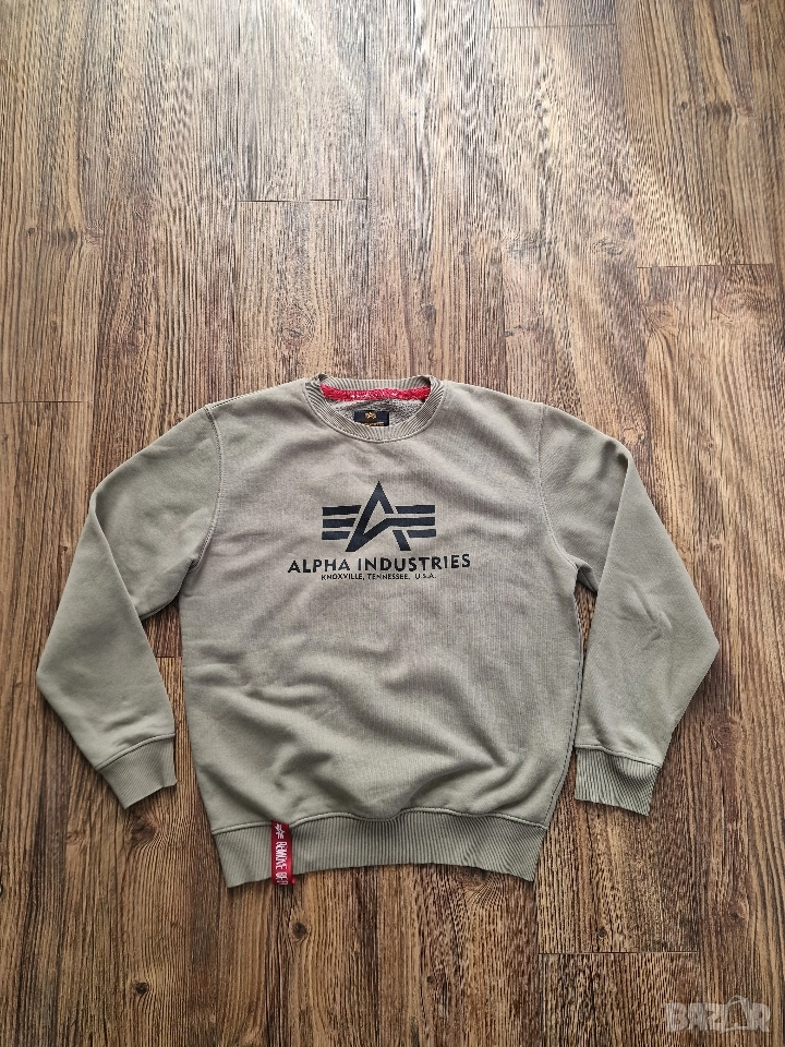 Страхотна мъжка блуза суитчър ALPHA INDUSTRIES размер S , снимка 1