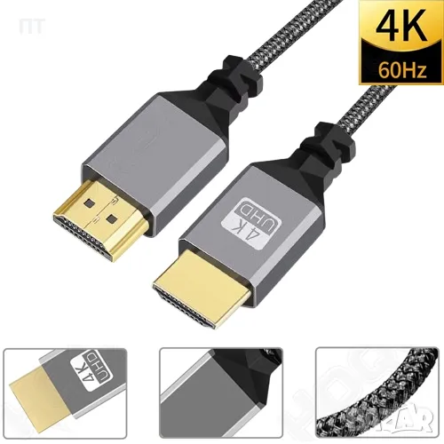 HDMI 4K кабел 30 см., снимка 1