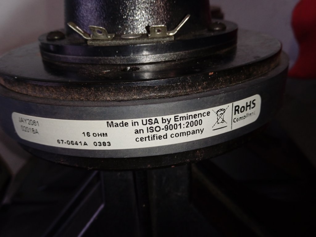 Diaframma Per Tweeter 10-924 – Ricambio In ABS Per Altoparlanti Peavey 22XT, RX22, 22A, 22T, 2200 - 2