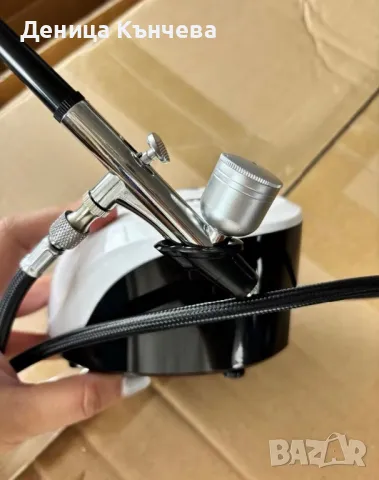 Аерограф с компресор за маникюр, снимка 5 - Продукти за маникюр - 48160261