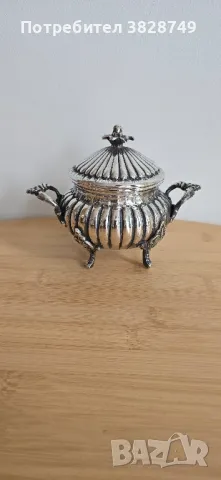 Италянски сребърен сервиз за кафе и чай, снимка 6 - Сервизи - 49621644