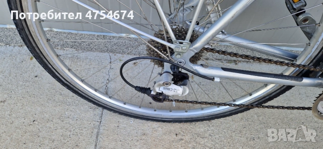 Дамски алуминиев велосипед HERCULES колело с кошница 28", снимка 2 - Велосипеди - 53780962