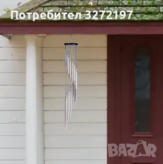 Скандинавски класически ръчно изработени метални вятърни камбанки - 18 тръби, снимка 4 - Декорация за дома - 49424624