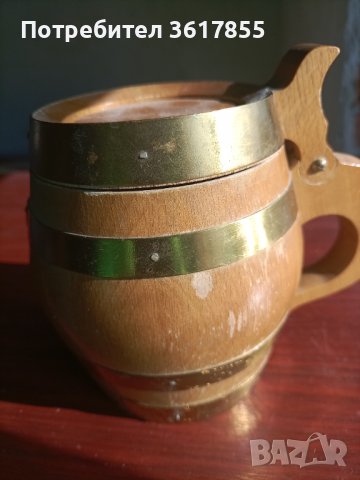 Дървена халба , снимка 1