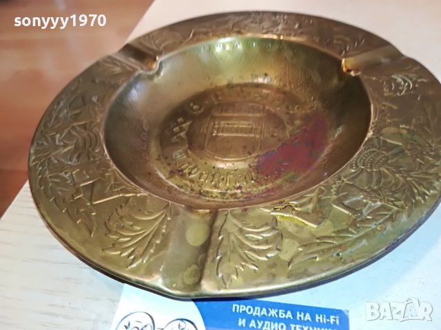 ПУРАДЖИЙСКИ ПЕПЕЛНИК 22СМ ГОЛЯМ ОТ ГЕРМАНИЯ 2002231634, снимка 3 - Антикварни и старинни предмети - 39742162