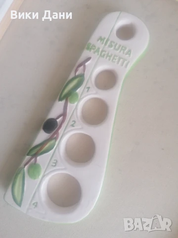 оригинална италианска мярка за спагети ръчно рисувана, снимка 2 - Аксесоари за кухня - 50816181