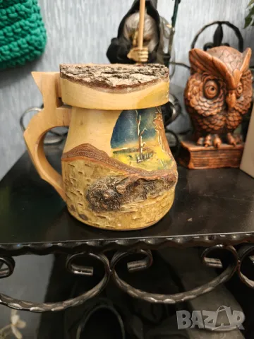 Дървена ръчно изработена кана разпродажба 