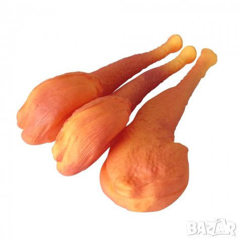 Гумена играчка за куче " Пилешки бут ". Играчки за кучета. Дъвкалки за кучета. Гумена играчка. , снимка 3 - За кучета - 34077569