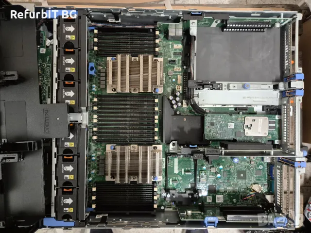 Dell R740xd сървър 24x 2.5" SFF , 2x Gold 6140 , 0Gb RAM , релси , преден панел, снимка 4 - Работни компютри - 48500576