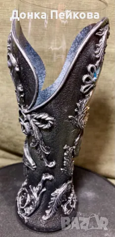 Ръчно декорирана халба за бира 330мл, снимка 5 - Декорация за дома - 48885590