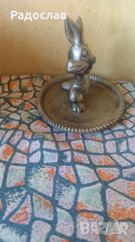 стара фигурка Зайче, снимка 2 - Декорация за дома - 44797297