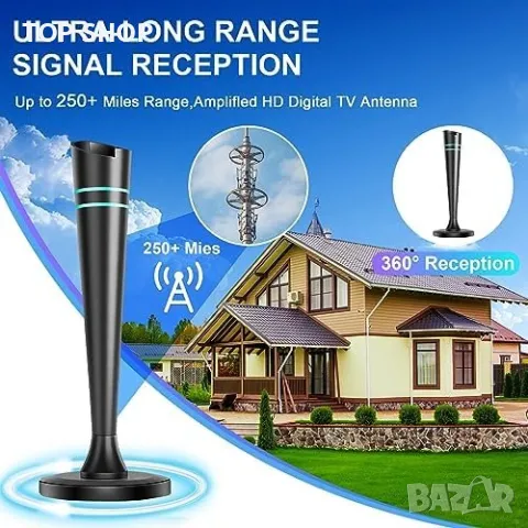 Нова ТВ антена приемник 4K 1080P HDTV Дом Телевизор, снимка 3 - Други стоки за дома - 49956858