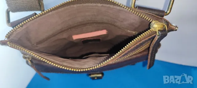 Винтидж мъжка чанта през рамо естествена кожа, снимка 7 - Чанти - 49243377