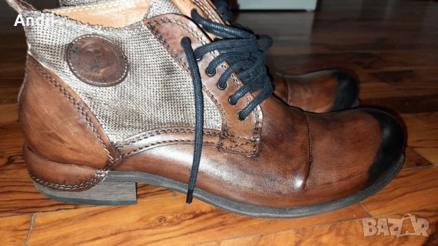 Оригинални,кожени,мъжки,боти, снимка 3 - Мъжки боти - 34393926